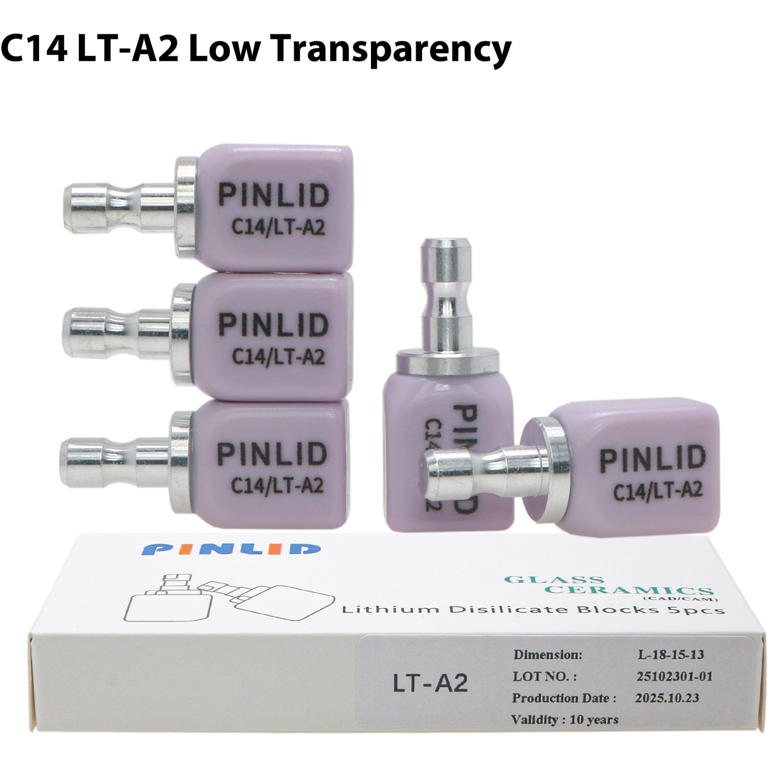 US C14 Dental LT A1 A2 A3 Glass Ceramic Blocks Lithium Dislicate CAD/CAM Cerec