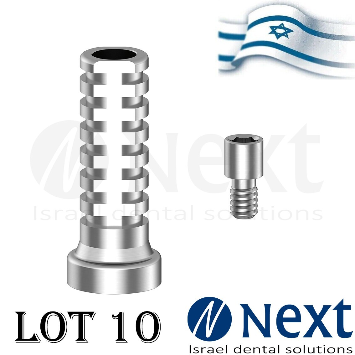 Lot x 10 New Multi Unit titanium sleeve screw abutment 1.4 mm
