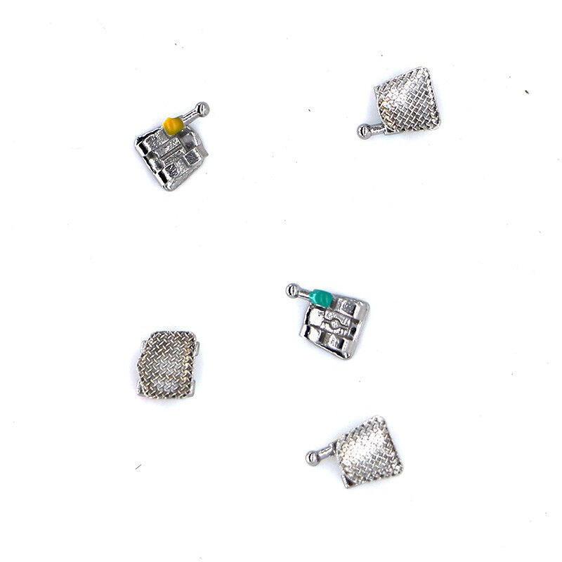 1×Dental Orthodontic Metal Bracket Brace Standard MBT 018 345 Hook 20PCS/Kit