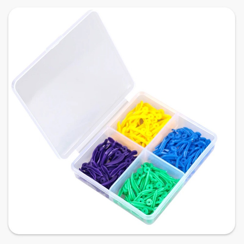 Dental Tooth Gap Wedges Disposable Plastic Wave Shape Wedges 4 Sizes L/M/S/XS