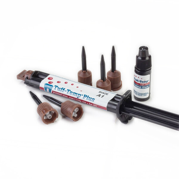 Pulpdent TTP5A1 Tuff-Temp Plus Automix Veneer Crown Bridge Resin Syringe Kit A1