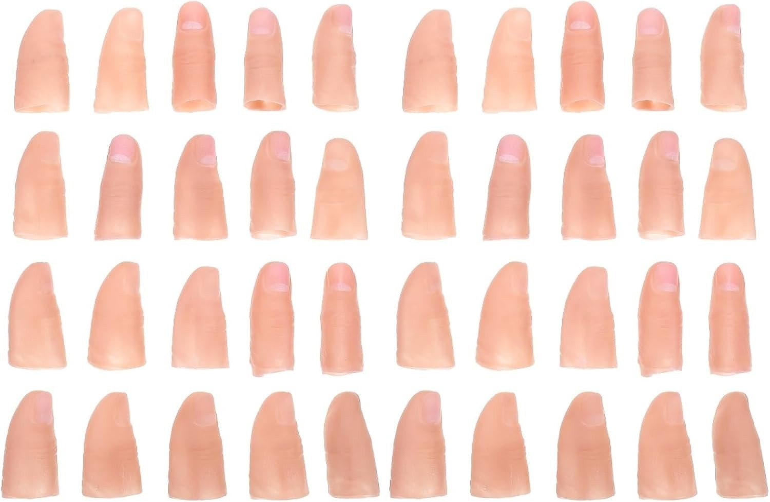 Prosthetic Fingertip 40 Pcs 40 Pcs Simulation Props Trick Fingers Silicone Fi…