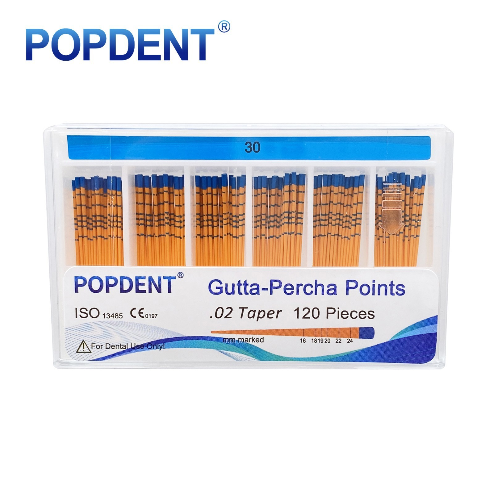 GUTTA PERCHA POINTS Taper 0.4 or 0.6, or Standart Taper, All Sizes Dental Meta