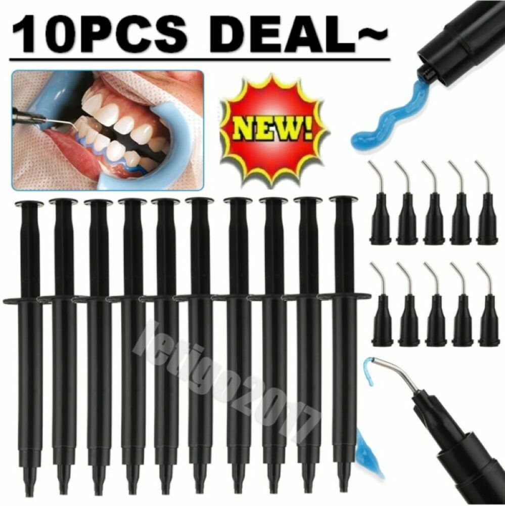 10-1Pc Dental Gingival Gel Dam Barrier Gum Protector Syringe Teeth Whitening 3ml