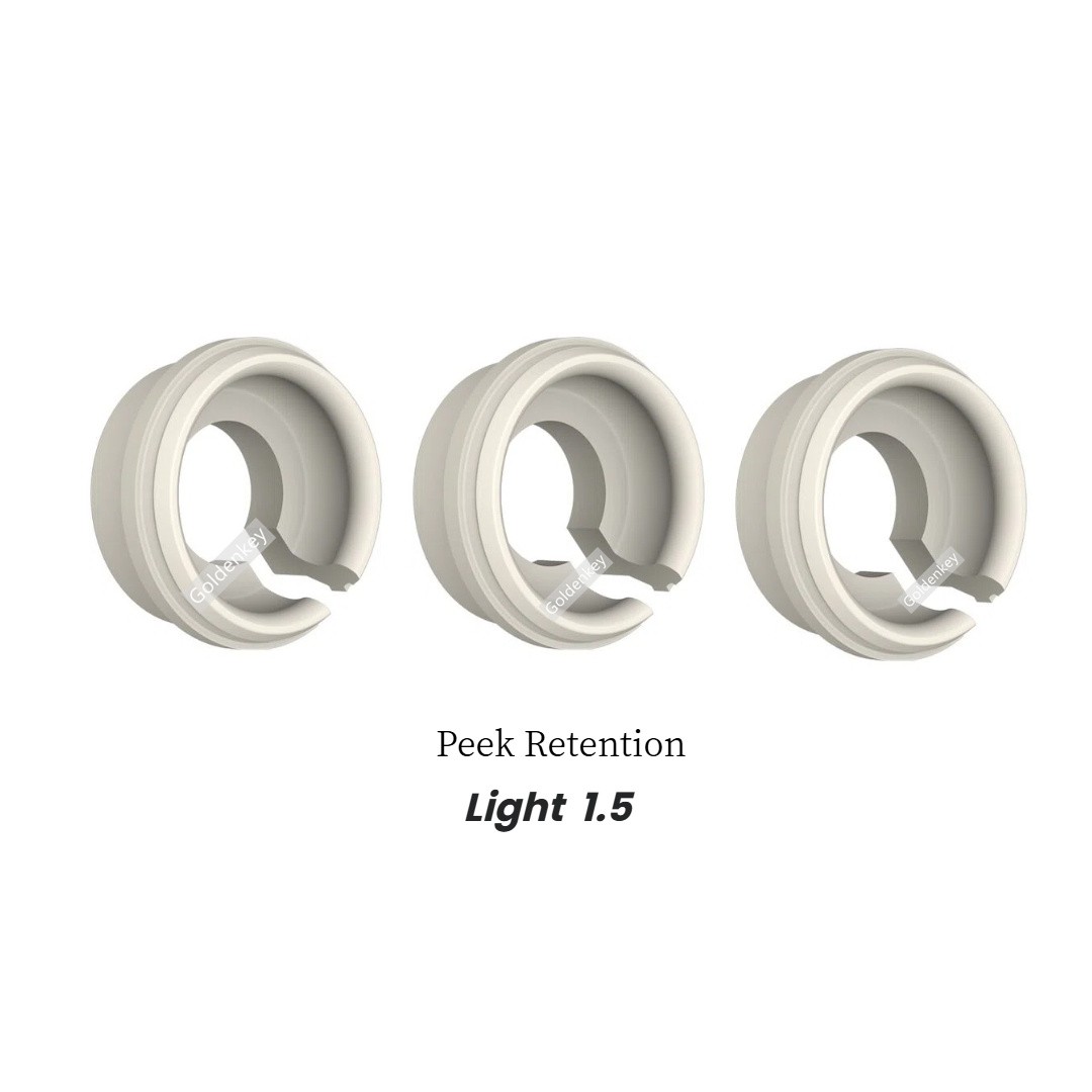 Dental Novaloc Retention Inserts Caps Peek Overdenture Light Medium Strong