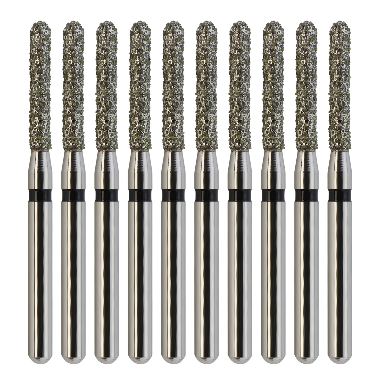 Dental Diamond Burs Round End Cylinder FG 881/014SC Super Coarse Grit Red