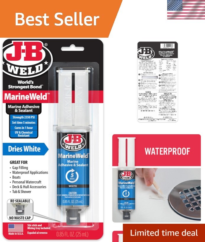 Durable 25ml MarineWeld Syringe – Waterproof Sealant for Marine Applications