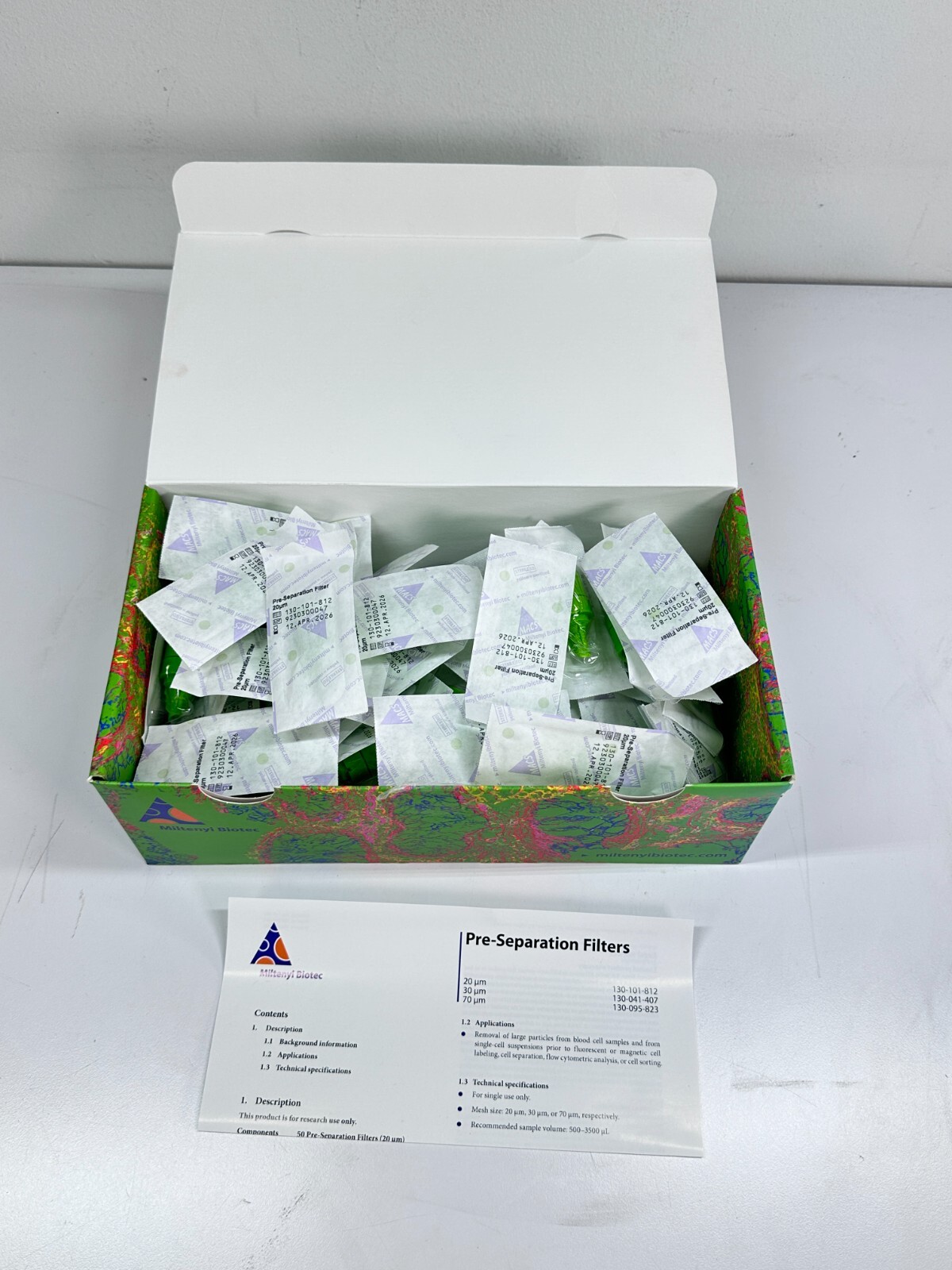 (54 Pcs) MILTENYI BIOTEC MACS 20um Pre-Separation Filters 130-101-812