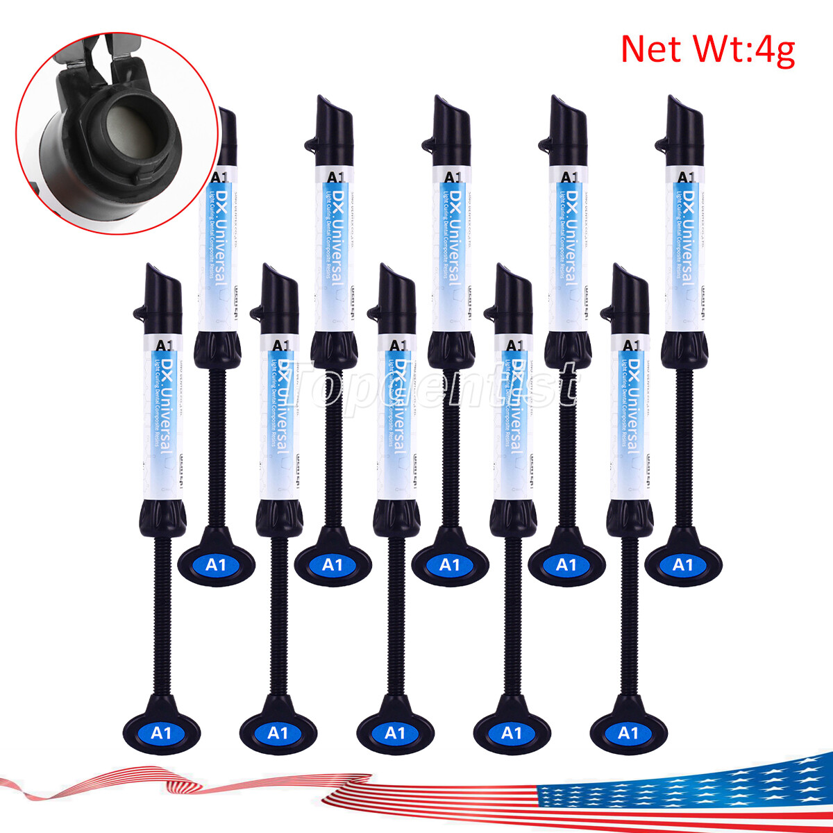 Dental Universal Light Cure Veneer Composite Resin A1 A2 A3 A3.5 B1 4g/Syringe