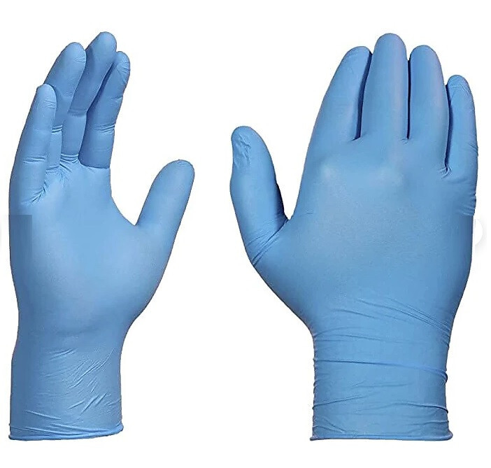 Case of AMMEX Blue Nitrile Disposable Exam Gloves 3 Mil Latex Free MEDIUM