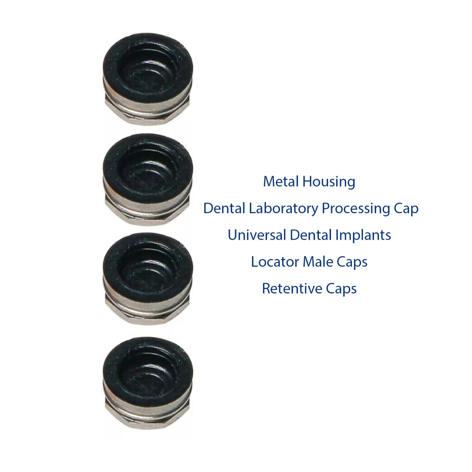 Overdenture Abutment Locator Male Cap Core Tool fit Zimmer 3.5mm Adin Mis Bego