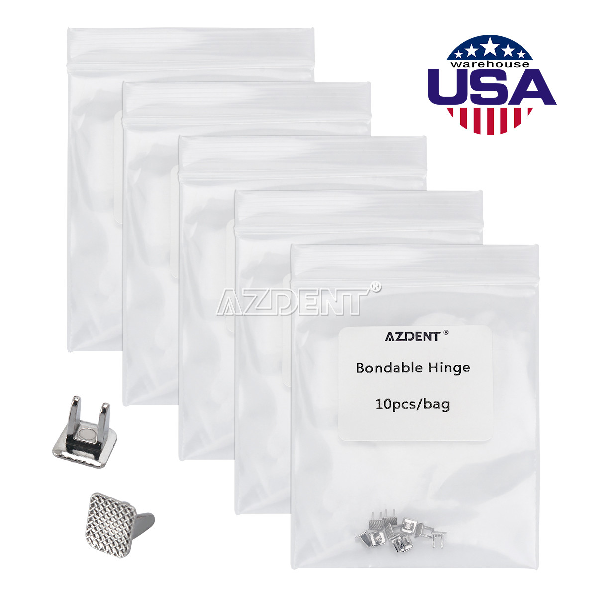 AZDENT Dental Orthodontic Bite Turbos Opener Teeth Tongue Bondable Hinge Button