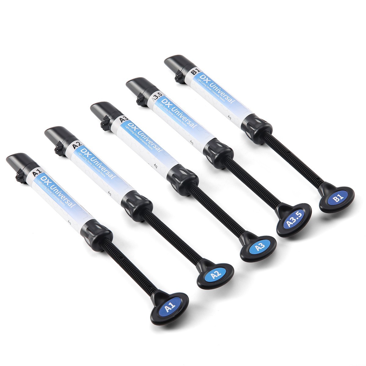 Dentex Dental resina de compuesto de cura Light Kit A1 A2 A3 A3.5 B1
