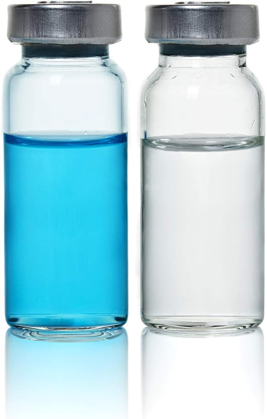 10Ml Glass Vials for Injections – Transparent Vial (A-10Pcs)