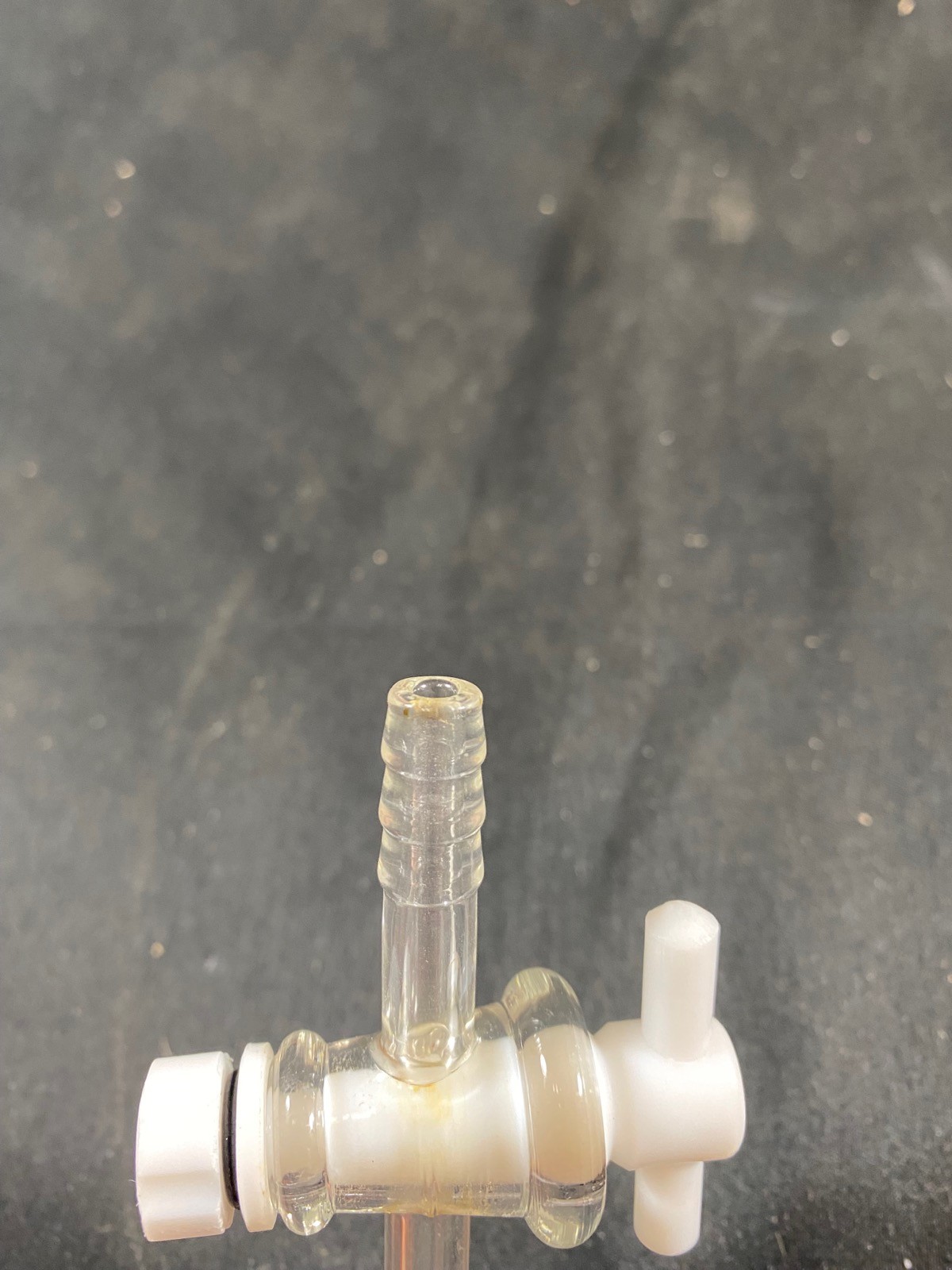 CHEMRUS Glass 7/10 24/25 Joint Stopcock Cleanse-Free Vacuum Adapter CR-2028-02