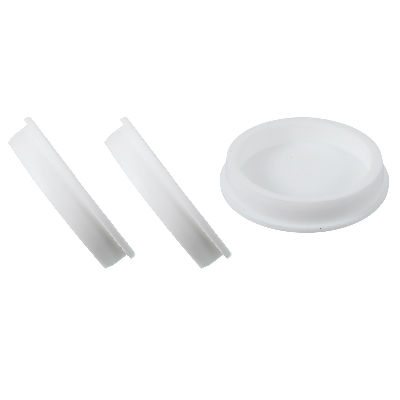 3Pcs T Shaped Silicone Stopper Dia 75 Mm/2.95″ Rubber Plugs White