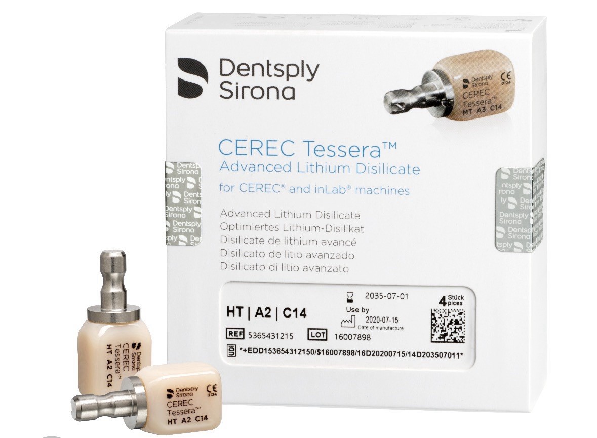 CEREC Tessera HT / A2 / C14 Milling Block High Translucency A2 For Cerec 4/Bx