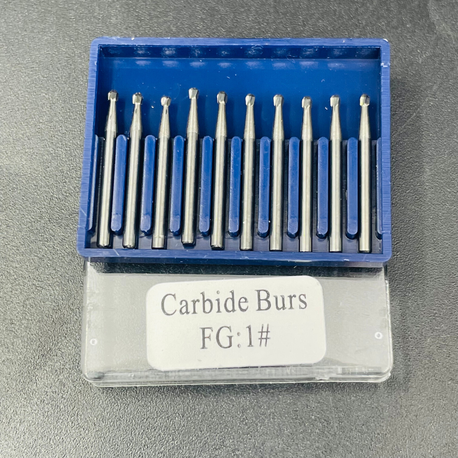 Dental Tungsten Carbide Burs Round FG 1/2/3/4/5/6/7/8 For High Speed Handpiece