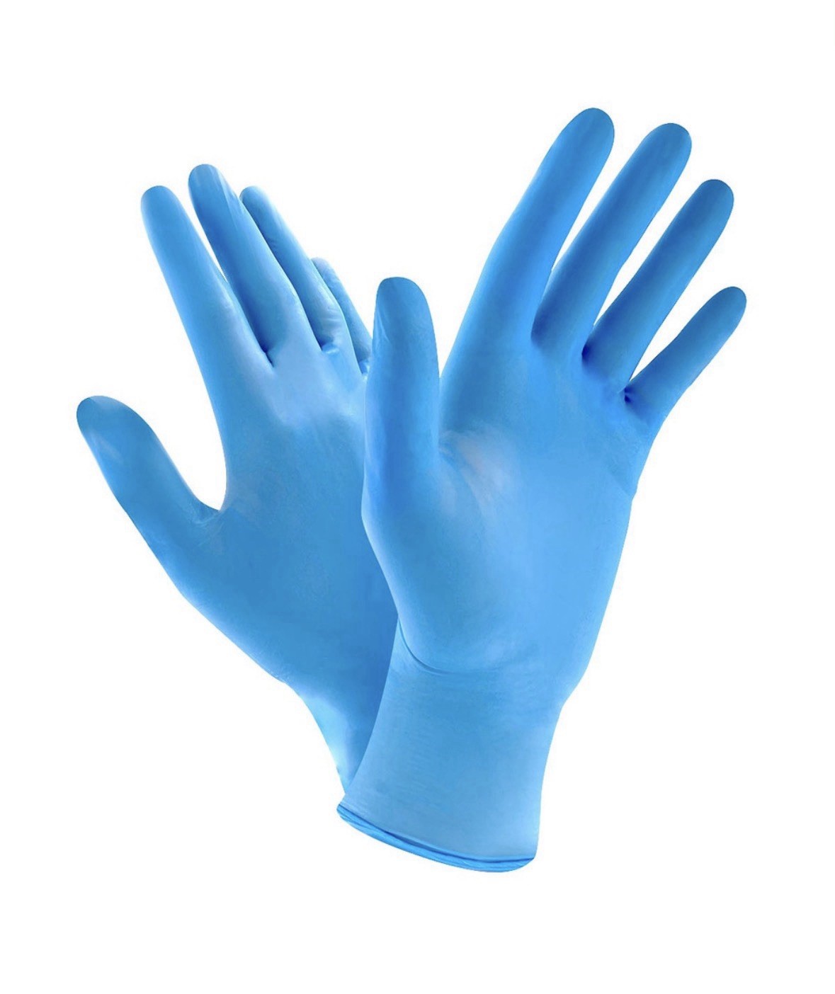 1000PK 4Mil Blue Nitrile Gloves Powder Free 10 boxes of 100ct total 1000