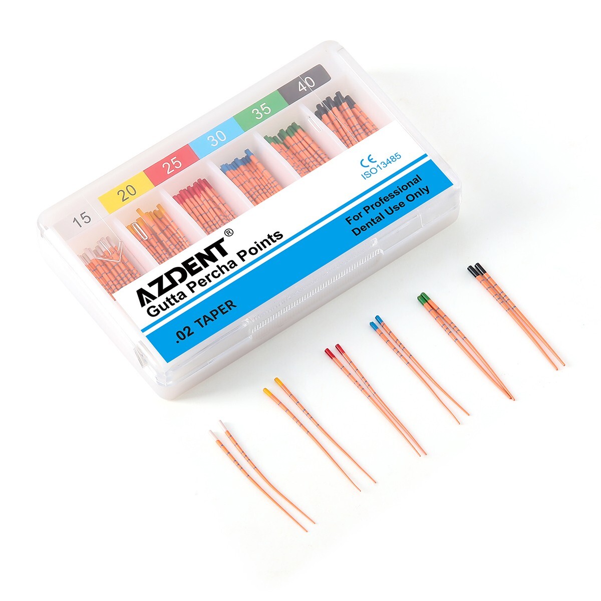 Dental Endo Gutta Percha Points/Root Canal Absorbent Paper Point + Scale Taper