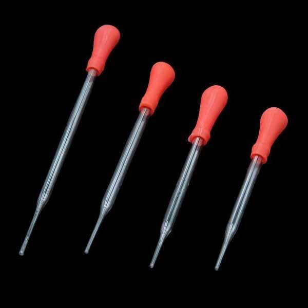 Wholesale 90mm-200mm Transfer Pipettes Glass Dropper w/ Rubber Head Glassware