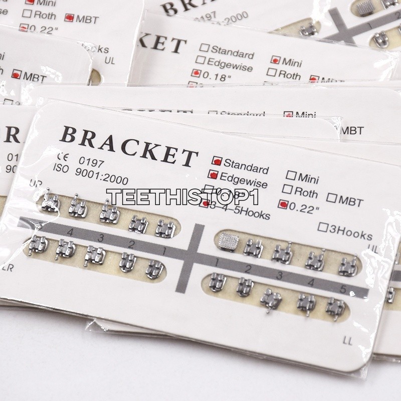 10 Packs Separable Dental Orthodontic Brackets Roth/MBT Mini/Standard 018/022