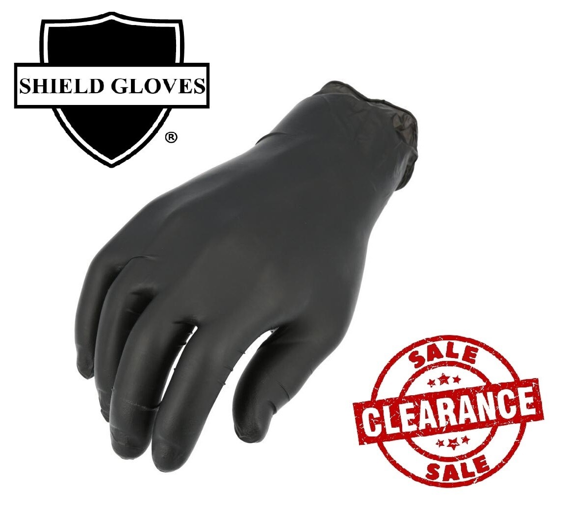 1000 Black Nitrile Powder-Free Disposable Gloves X-Small 5 MIL Finger-Textured