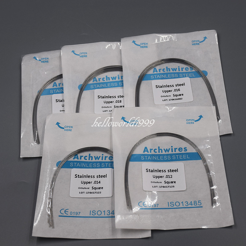 Dental Orthodontic Round Arch Wire Stainless Steel 012 14 16 18 020 Upper Lower