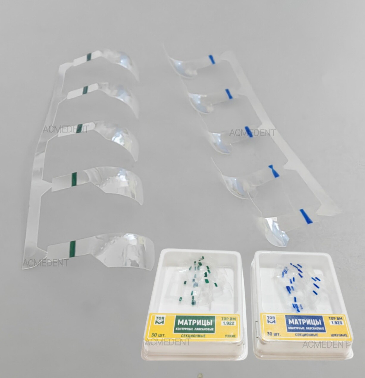 60X Dental Clear Matrix Transparent Sectional TOR VM Matrices Polyester Matrice