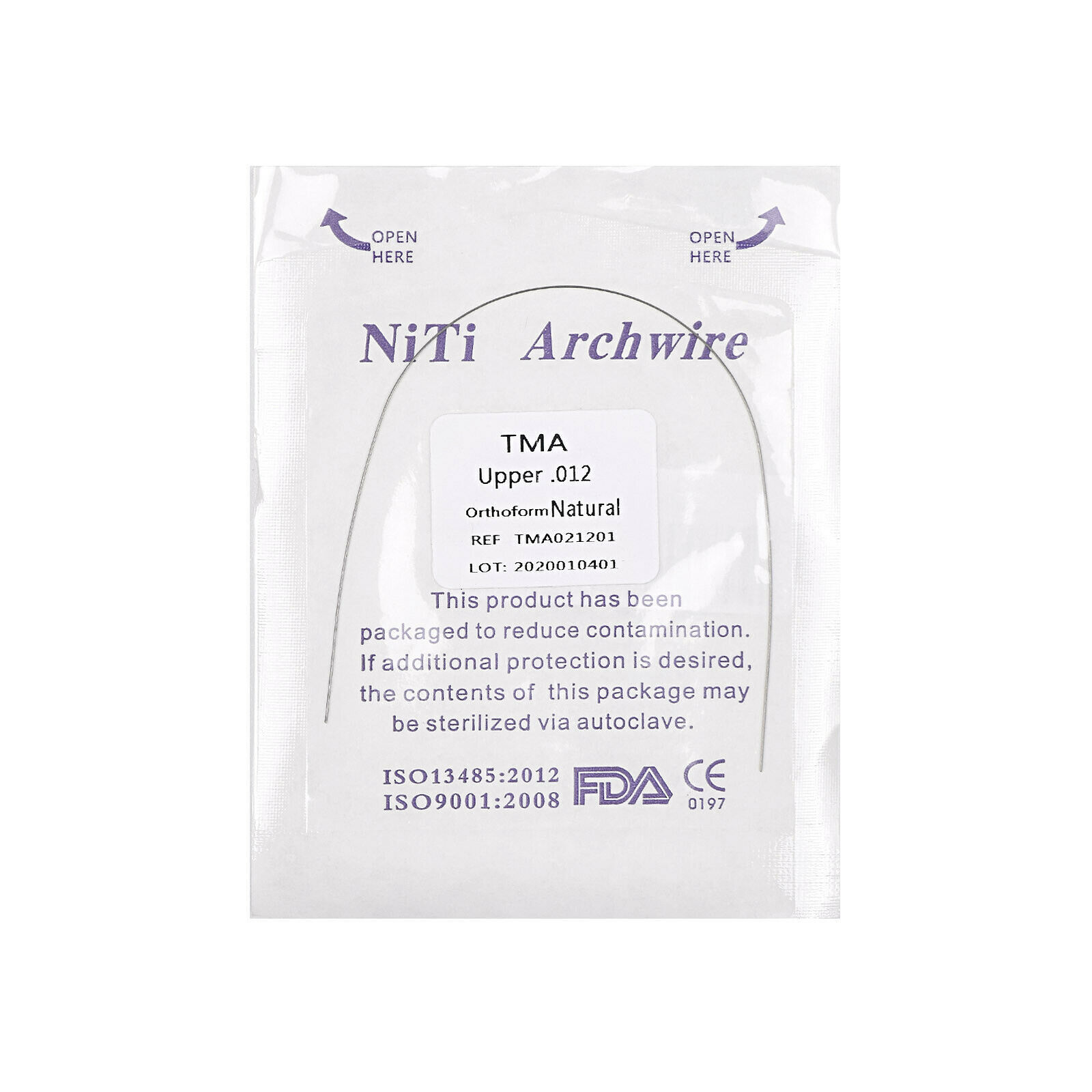 Dental TMA Molybdenum Beta Titanium Ti-Mo Alloy Arch Wire Rectangular/Round