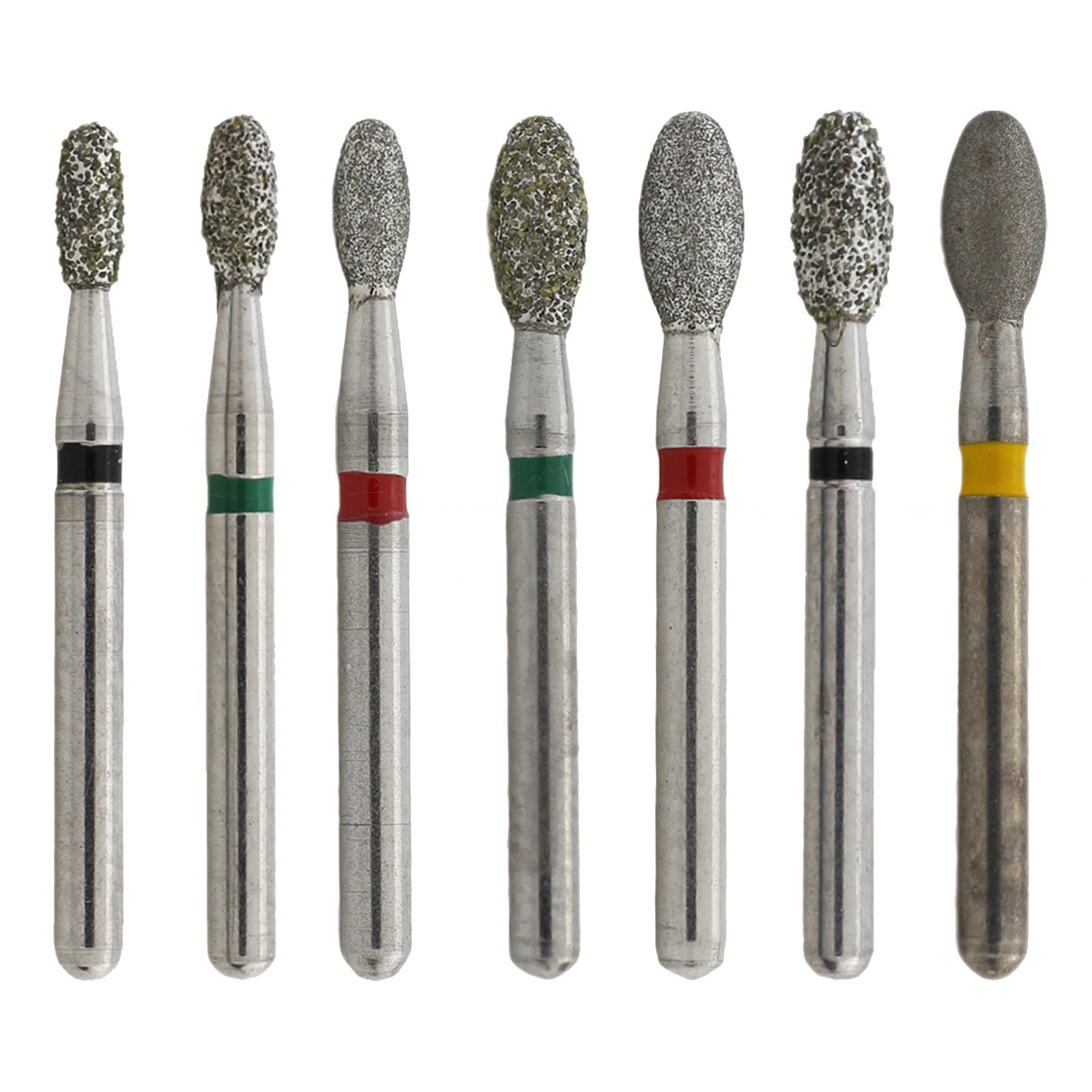 Dental Diamond Bur FG Burs Football Round End Taper Barrel Cylinder Pear Flame