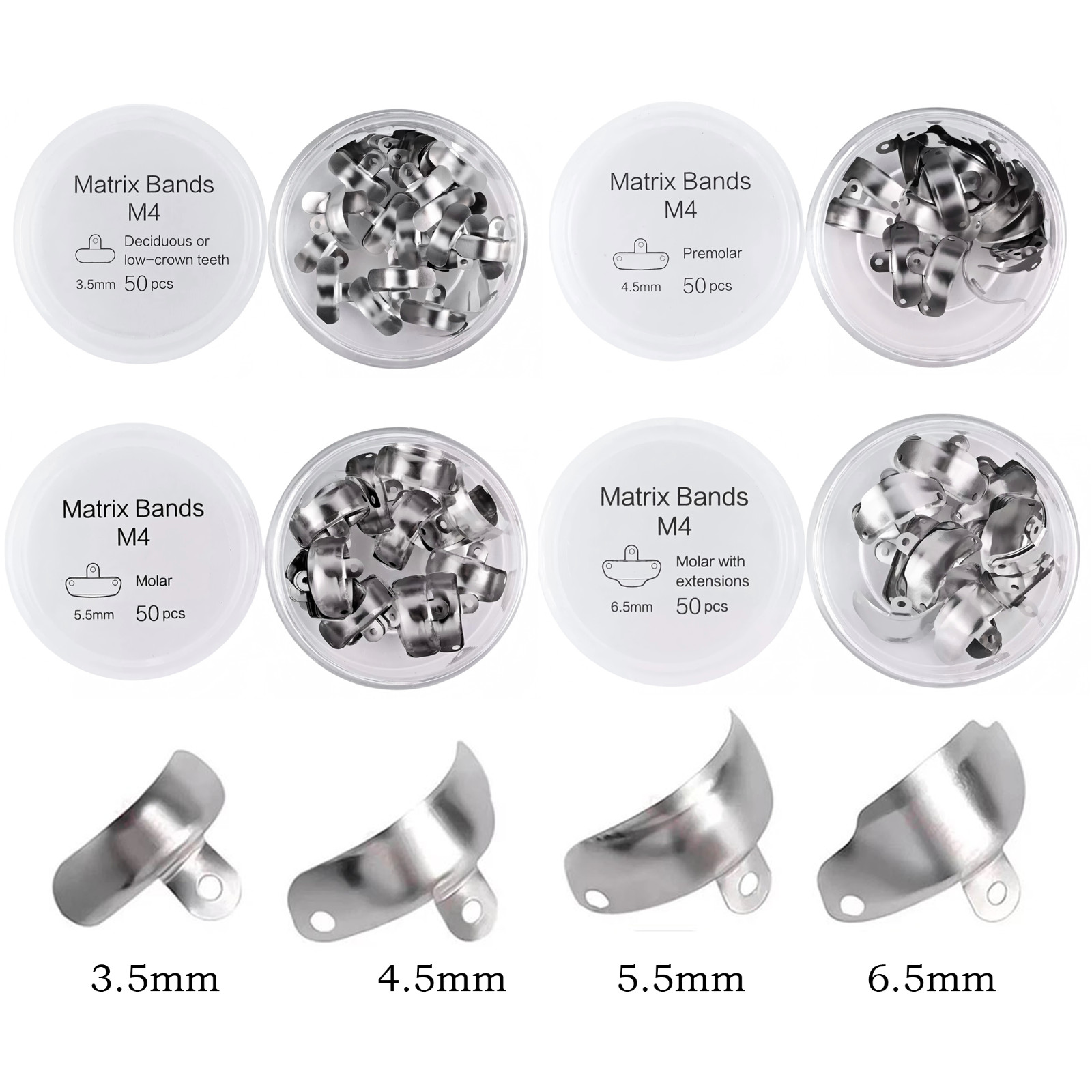 Dental Matrix Bands Ring Sectional Matrice Clamp/Wedges Fit Garrison Palodent V3