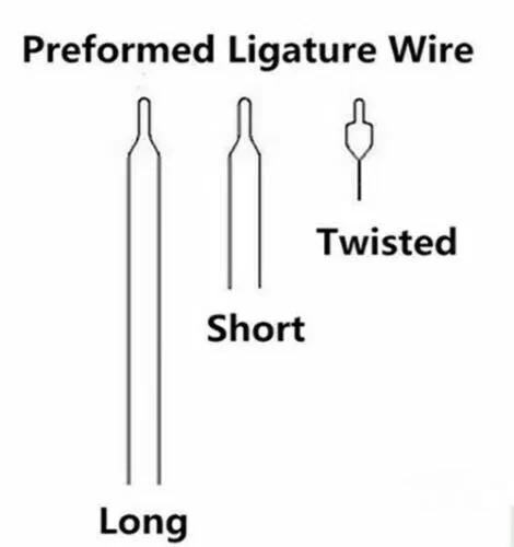 Dental Orthodontic Bracket Preformed/Kobayashi Ligature Wire Long/Short/Twist