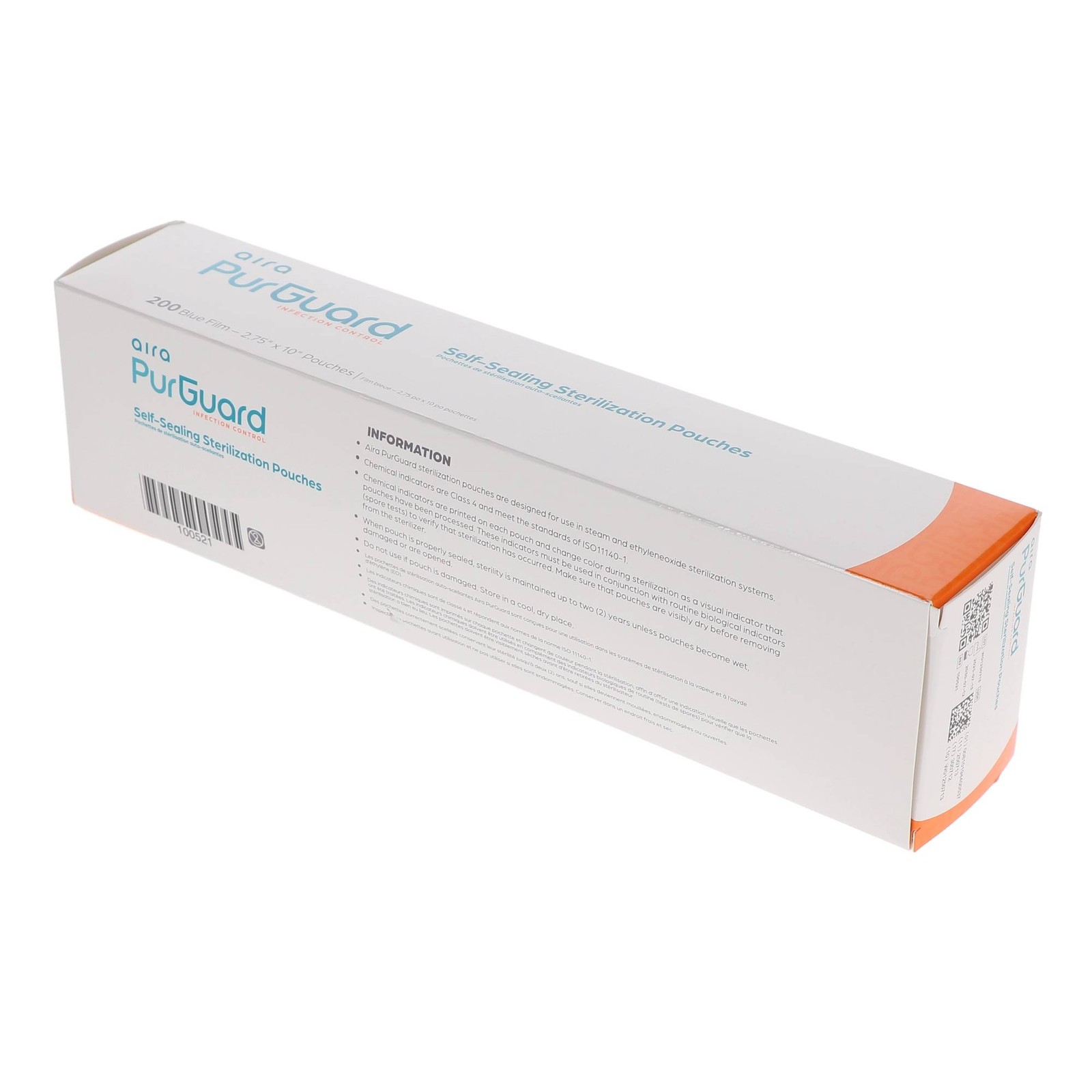 House Brand Dentistry 100521 Self-Sealing Sterilization Pouches 2.75″x10″ 200/Bx