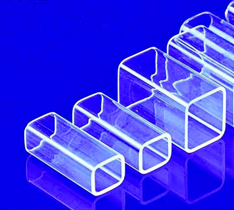 Quartz Glass Square Tube Capillary Pipe for Laboratory Use,Can Be Customized