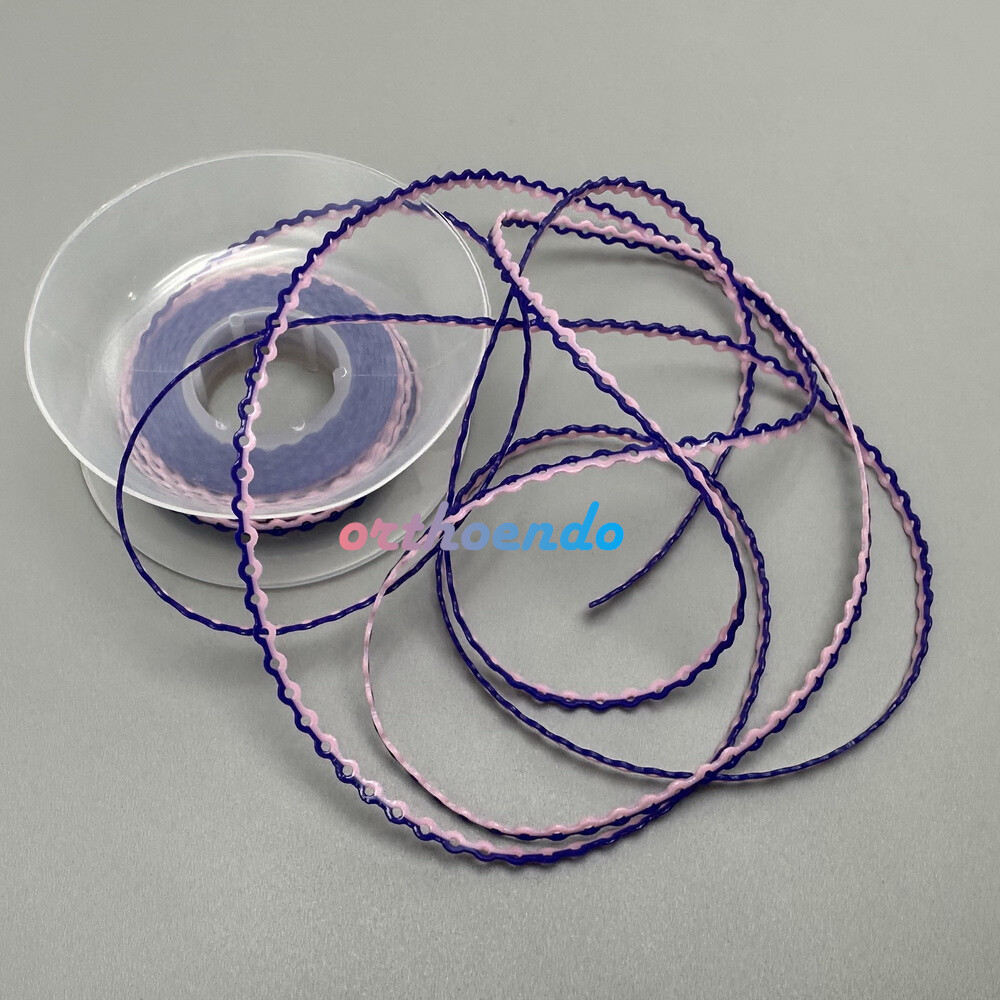 1 Roll Double Color Elastolink Elastic Power Chains (Ultra) Long Short 10 Sizes