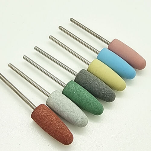 10 Pcs Dental Lab Silicone Rubber Polishers Diamond Polishing Burs 2.35 mm