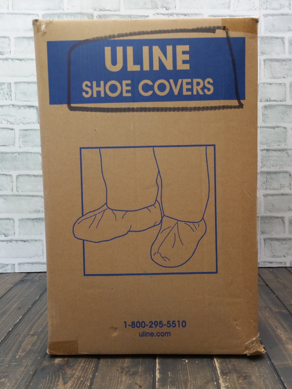 ULINE Chemical Resistant Shoe Covers Poly-Coated Polypropylene Water Resistant