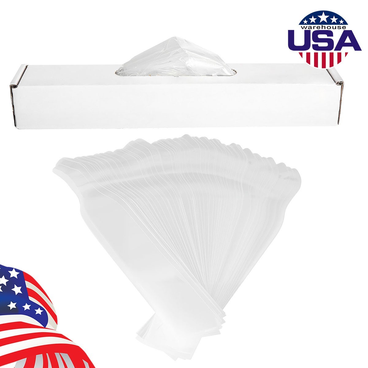 500Pcs/Box Dental Disposable Sleeves Transparent Covers for Curing Light 13×2.1″