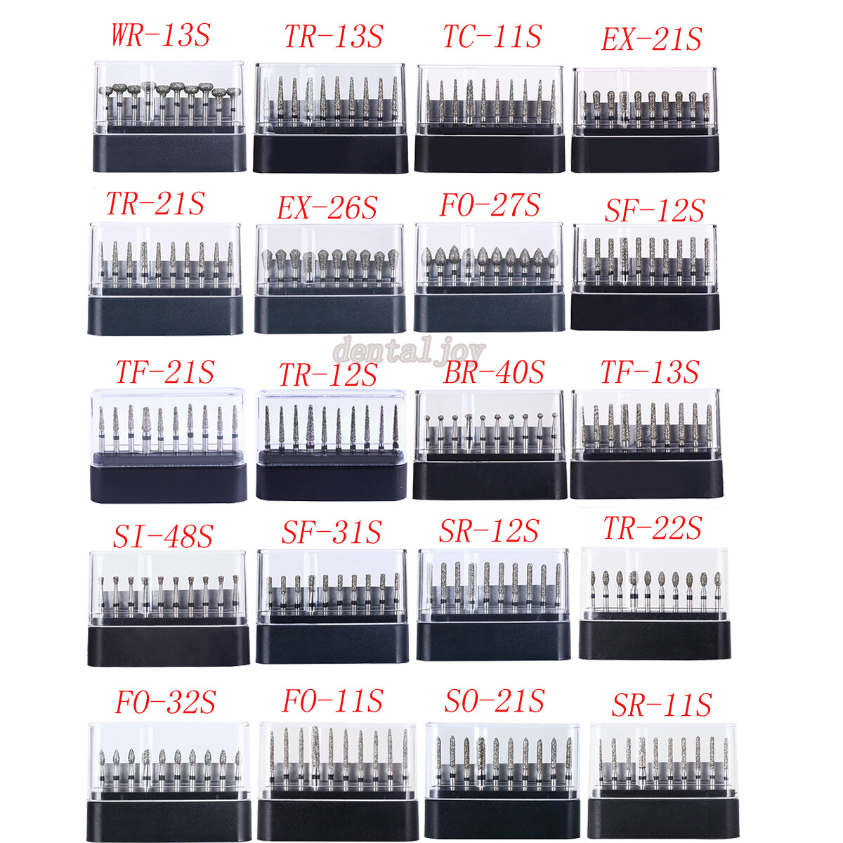 AZDENT Dental Super Coarse Diamond Burs Drills FG For High Speed Handpiece