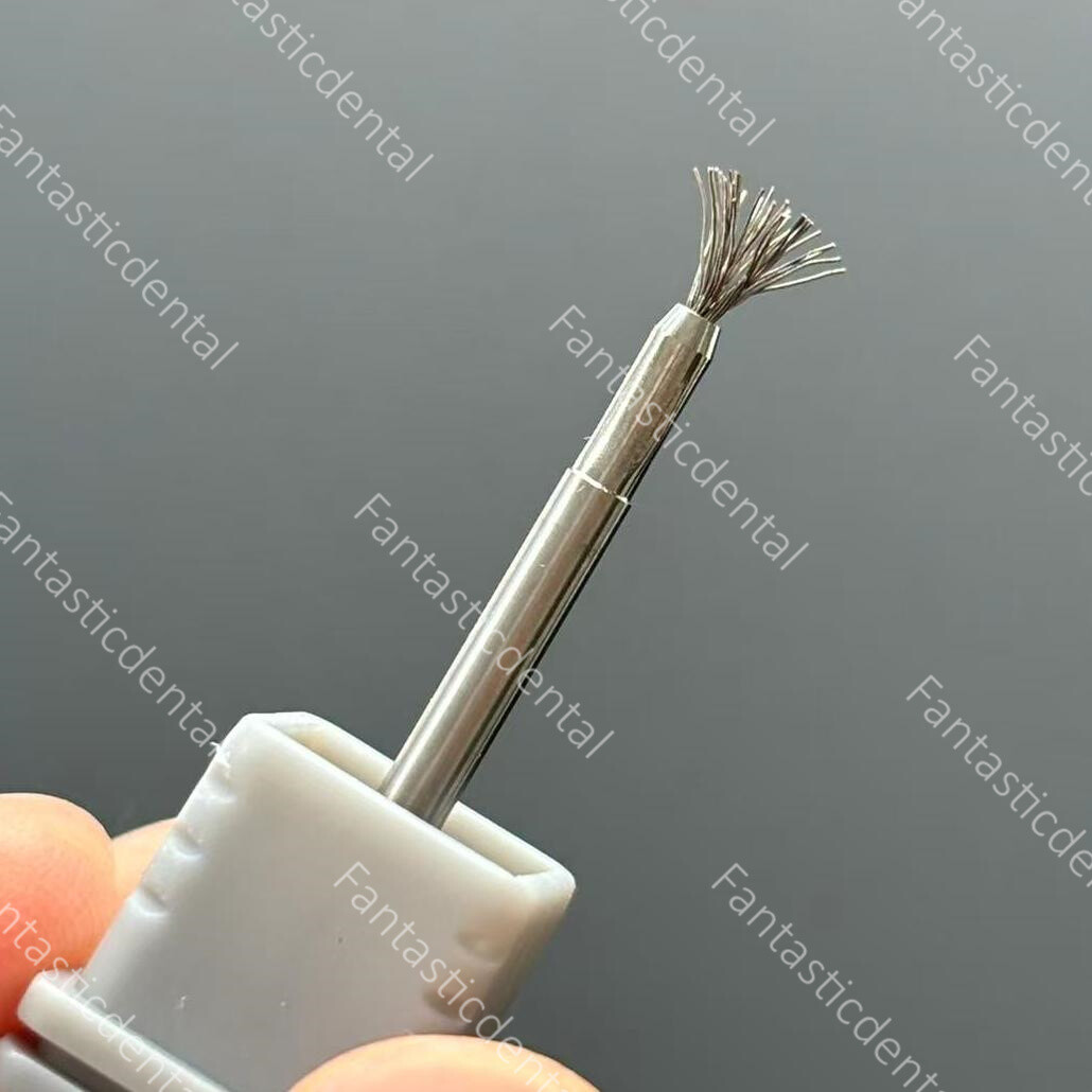 Dental Titanium Brush Peri-implantitis Surface Cleaning Brush Bristles Tool USA