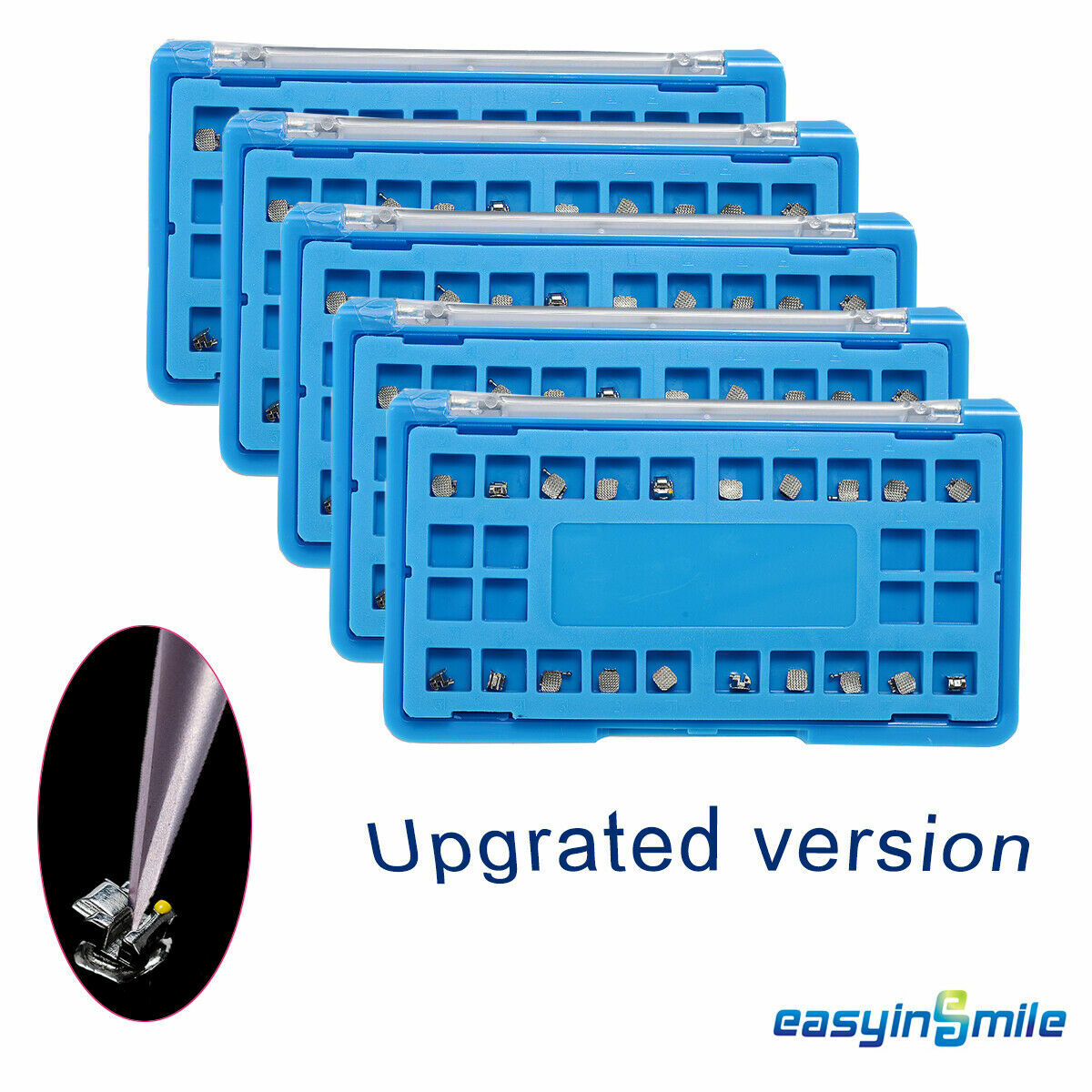 Easyinsmile Dental Orthodontic Self-ligating Metal Brackets MBT 3 with hook 022