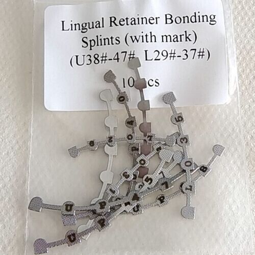 10Pcs/Pack Dental Orthodontic Lingual Retainer Bonding Splits With Mark Base