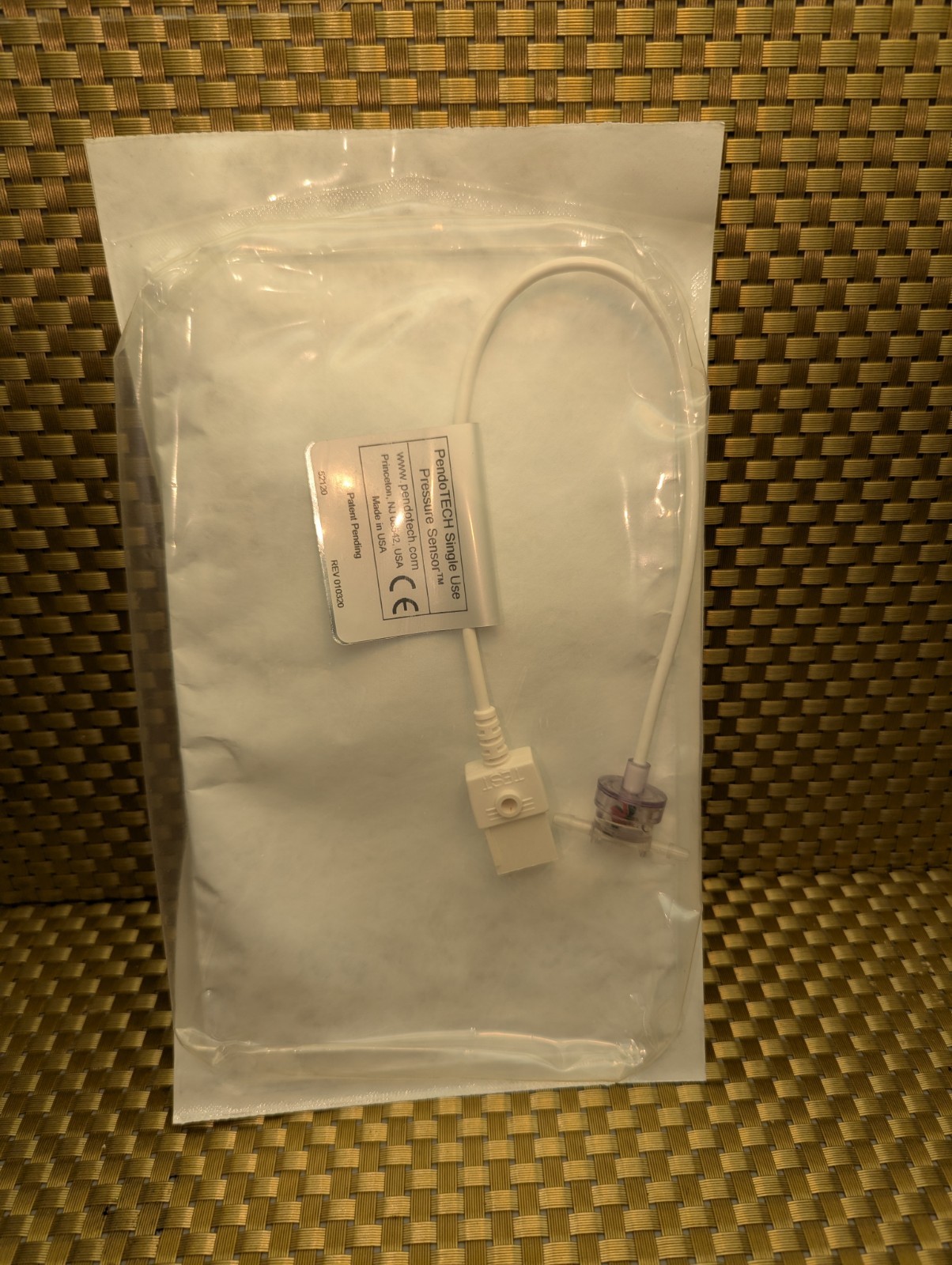 PendoTECH Single Use Pressure Sensor PS 0.12” Hose Barb Inlet Outlet PREPS-N-012