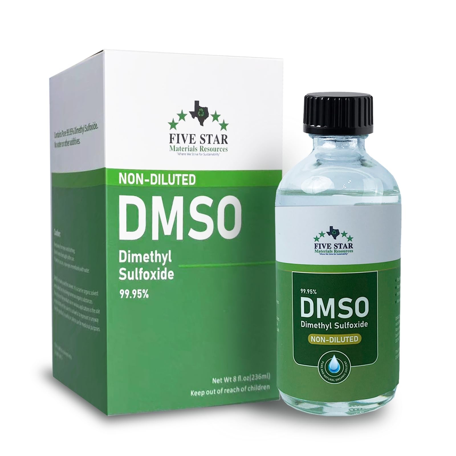 Dimethyl Sulfoxide (DMSO) 99.95% Pure Liquid |8 oz. DMSO Non-diluted | Undilu…