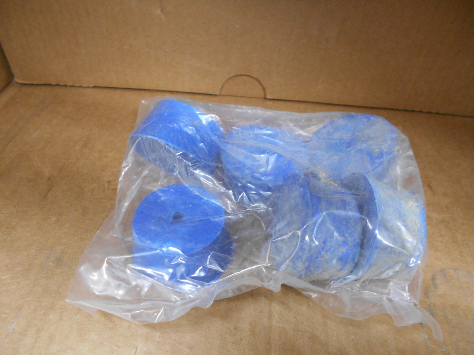 Blue Rubber Test Tube Stopper 27.5mm X 50.5mm X 43.5mm Bag of 6 Stoppers