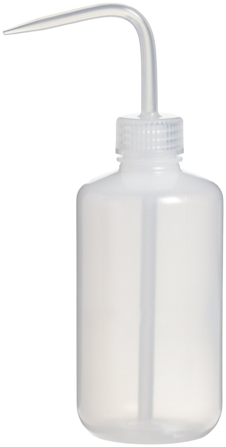 ACM Economy Wash Bottle, LDPE, Squeeze Bottle Medical Label 8.5 Ounces, White