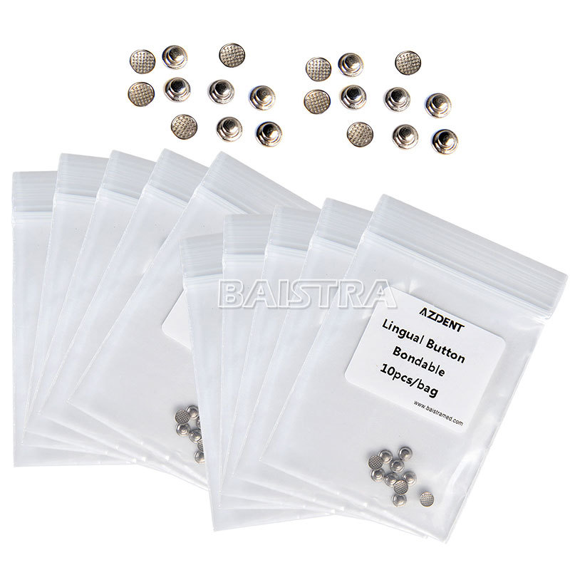 Dental Orthodontic Lingual Button for Bondable Round Base Monoblock AZDENT