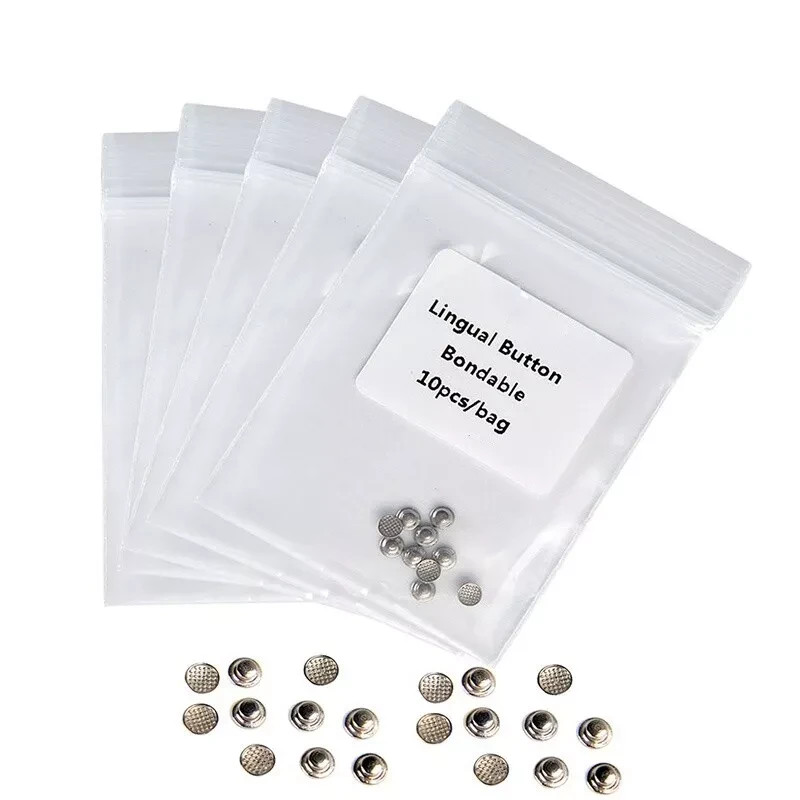 Dental Orthodontic Lingual Buttons Bondable Round Base Monoblock 10 pcs/pack