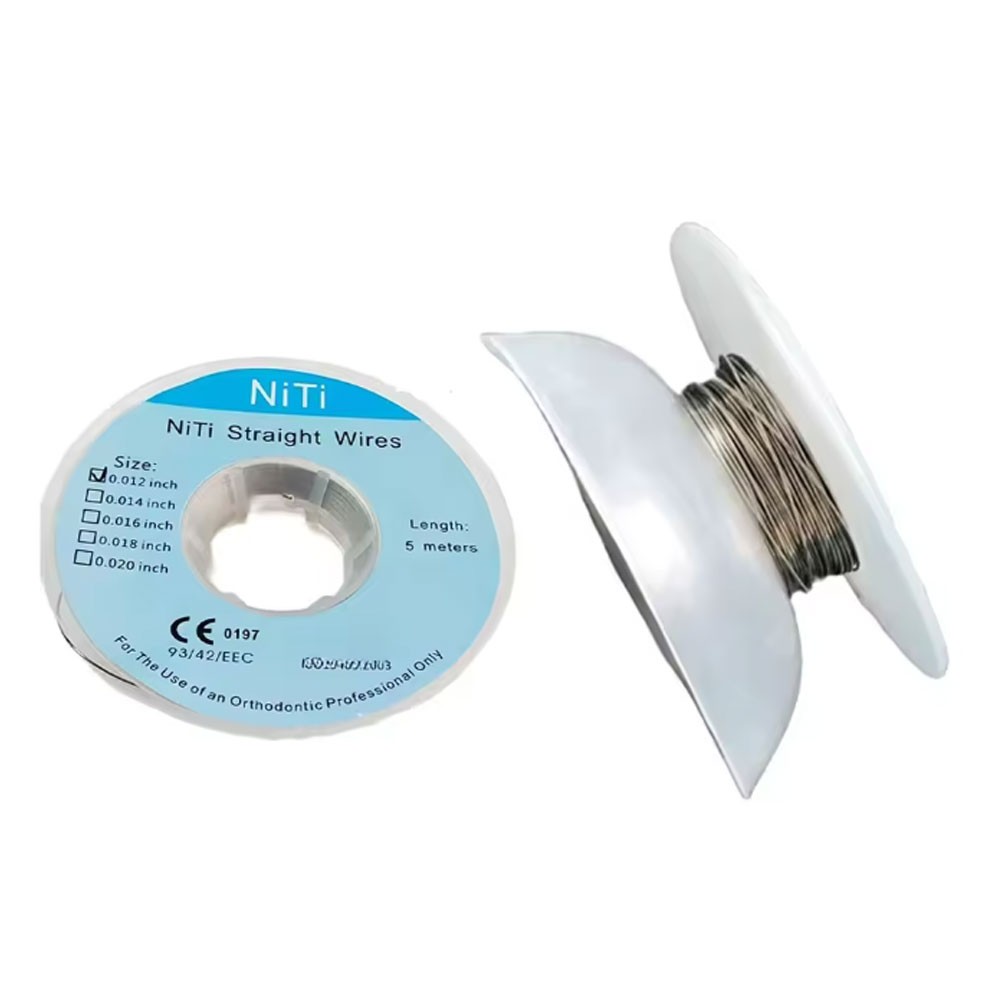Dental Niti Straight Wires Orthodontic Arches Ligature Archwires 5m/Roll